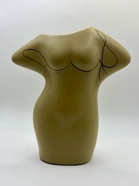 Bloomingville Nude Fenale Torso Ceramic Sculpture / Vase